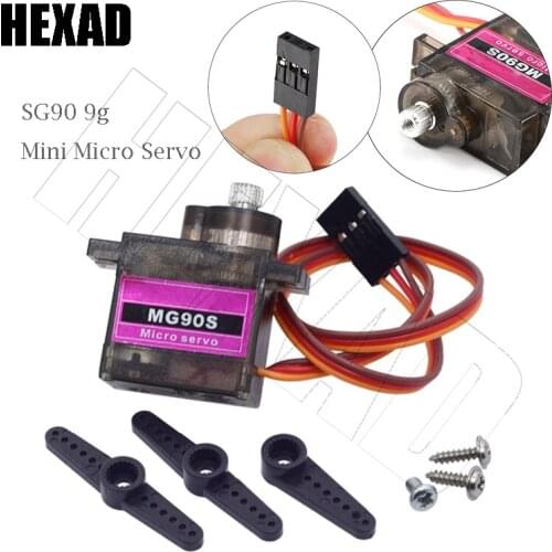 SG90 9g Mini Micro Servo MG90S Metal Gear RC Micro Servo Tester for RC for RC 250 450 Helicopter Airplane Car