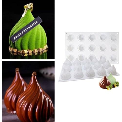 3D Silicone Fruit Shape Cake Mold For Mousse Dessert Mould Apple Lemon Pear Cheery Chocolate Pastries Molds DIY Baking Tray