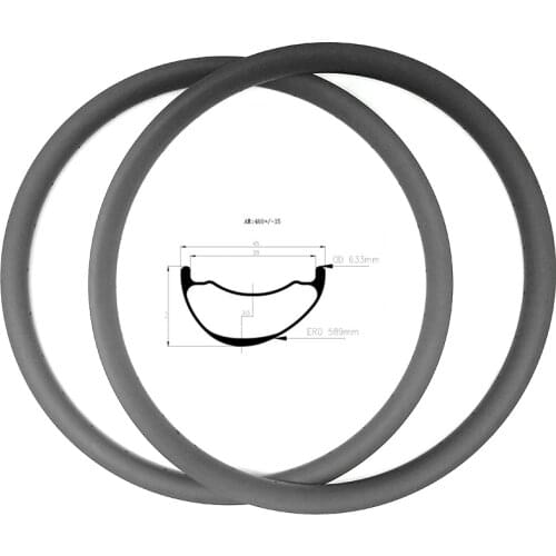 29er carbon mtb disc rims 45x25mm Asymmetry tubeless hookless bi'ke wheel Mountain bike rim carbon mtb rims ERD 589mm