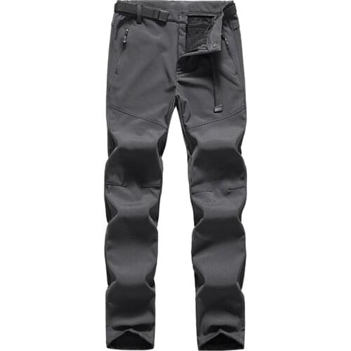 Outdoor assault pants male custom waterproof soft shell ski pants thick warm plus velvet pants women outdoor