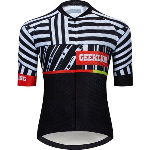 Geeklion Bicycle Cycling Jersey Quick Dry Racing Cut Summer Team Bike Wear Mountain Bike Breathable Clothing