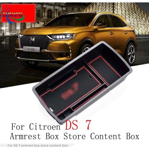 For DS 7 Armrest Box Storage Box Interior Modification Central Compartment Storage Box Storage Box Car Accessories