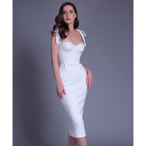 Bodycon Dress Evening 2021 Summer Women Long Maxi Sexy Dress White Pink Party Club Dress Birthday Outfits