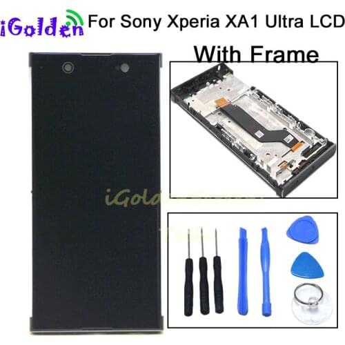 For Sony Xperia XA1 Ultra LCD Display Touch Screen Digitizer Assembly With Frame Replacement 6.0" 1080P For SONY XA1 Ultra LCD