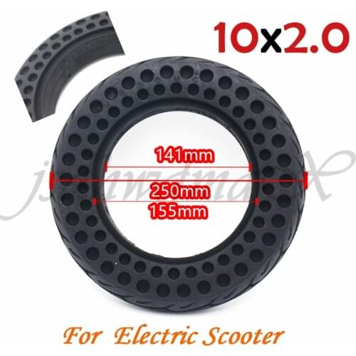 10'' Non-inflatable tyre 10x2.0 honeycomb soild wheel tyre solid tire for 10x2 wheel electric scooter skate board accessories