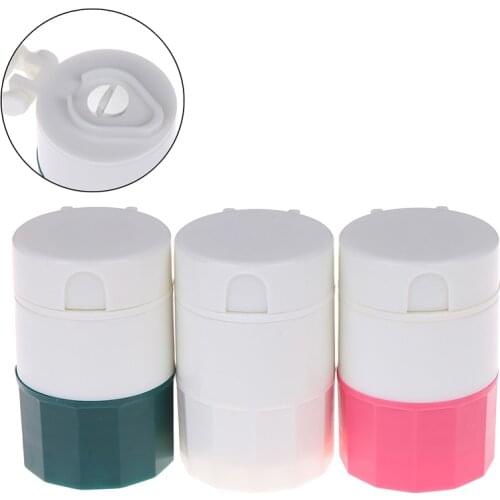4 In 1 Portable 4 Layer Powder Tablet Grinder Powder Pill Cutter Medicine Splitter Box Storage Crusher