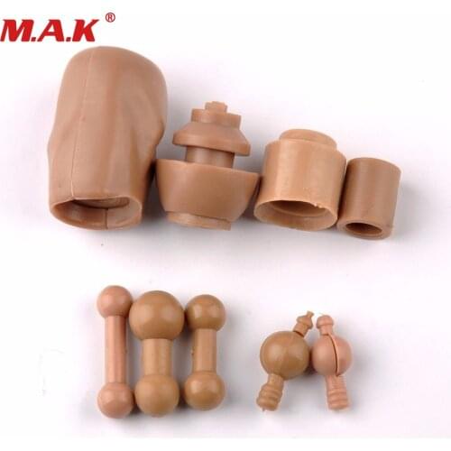9pcs 1/6 Scale Head Carving Neck Foot Body Connector Neck Joint for 12" Action Figure Toys Accessory