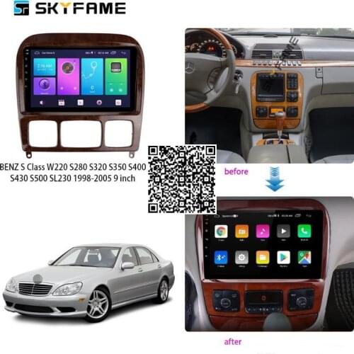 Car Radio Stereo For Mercedes-Benz S-Class W220/S280/S320/S400/S350/S430 1998-2005 Android Multimedia System Navigation Player