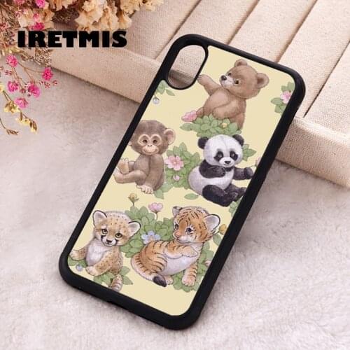 Iretmis 5 5S SE 2020 phone cover cases for iphone 6 6S 7 8 Plus X Xs Max XR 11 Pro 12 MINI Soft Silicone TPU Safari Babies