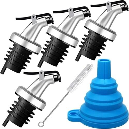 Olive Oil Dispenser with Oil Cap, Leak-proof Cap, Suitable for 1.7cm ,2cm 2.1cm Bottle Mouth, for Oil, Olive Oil, Vinegar, Wine