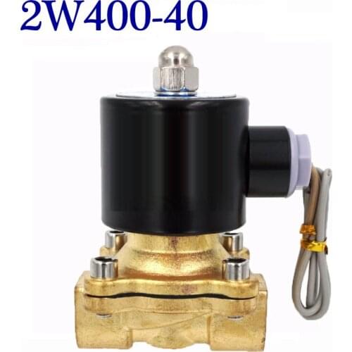 G1-1/2" 2W400-40 Electric Solenoid Valve Magnetic lower db G1-1/2" N/C Water Air Inlet Flow Switch brass Valve