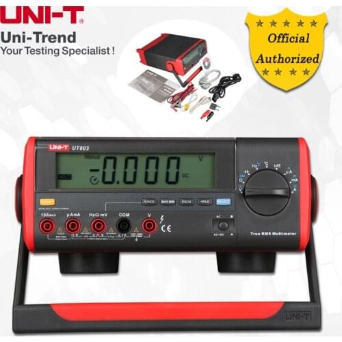 UNI-T UT803 Auto Range Benchtop Digital Multimeter; Resistance/Capacitance/Frequency/Temperature Test, RS-232/USB Communication
