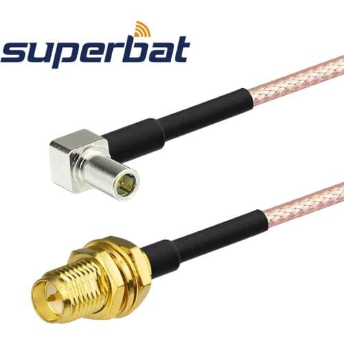 Superbat RP-SMA Jack to MS-147 Plug Right Angle Pigtail Cable RG316 for 3G USB Wireless