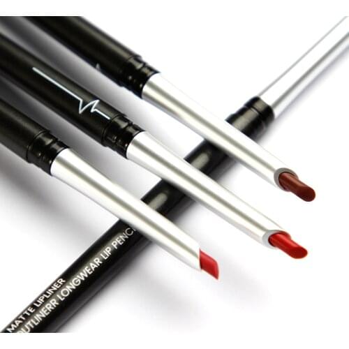 17 Colors Lip Liner Matte Lip Pencil Lipsticks Waterproof Long Lasting Pencil Lipstick Pen Matte LipLiner Makeup Contour TSLM1