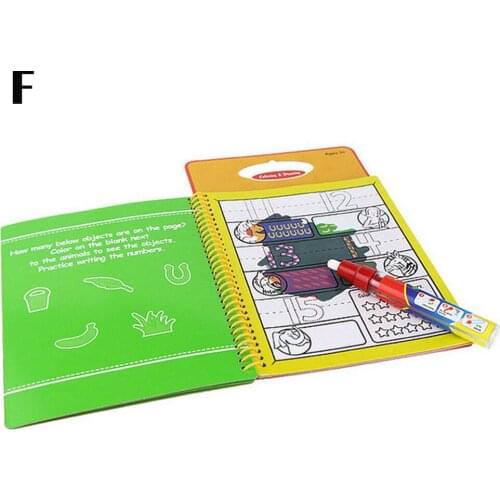 Coloring Water Drawing Book with Pen Painting Doodle Cloth Book Kids Drawing Board For Kids Toys Birthday Gift