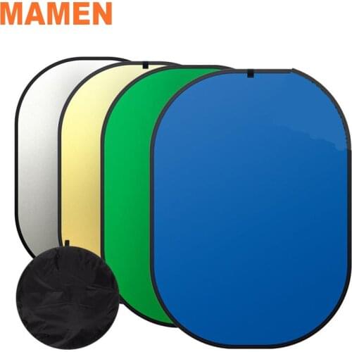 MAMEN 7 IN 1 150*200CM Collapsible Background key Panel chroma Green Blue Backdrop Photography Photo Reflector Studio with Bag