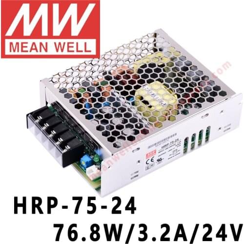 Mean Well HRP-75-24 meanwell 24V/3.2A/76.8W DC Single Output with PFC Function Switching Power Supply online store