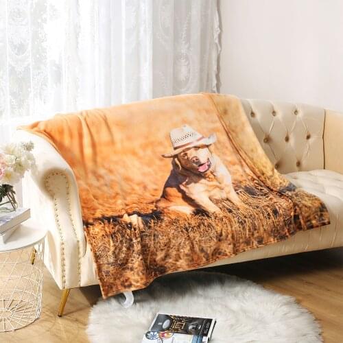Merrylife Light Thin Mechanical Wash flannel Blanket Animal Pattern Super Warm Soft Blankets Throw On Sofa/Bed/ Travel Patchwork