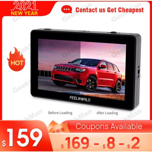Feelworld F6 PLUS Monitor Aluminum Alloy 5.5 Inch Touch Screen Director Monitor DSLR Camera 4K Micro Single Display