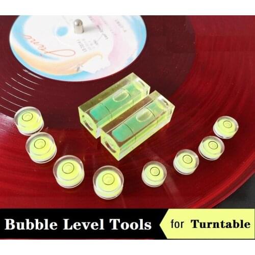 New Phonograph High Precision Bead Level Acrylic Round Mini Bubble Water Level Level Ruler Level Level Level Column Level Bead