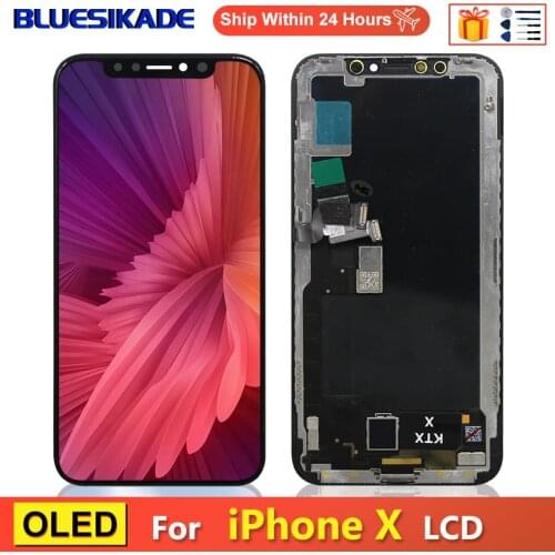 OLED 5.8" For Apple Iphone X OLED Display 3D Touch Screen Digitizer Assembly For APPLE IPHONE X LCD Display Replacement Parts