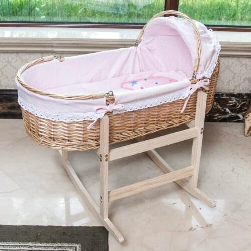 Portable Baby Cradle Sleep Basket Newborn Portable Car Baby Cradle Comforts Cradle Colored Cotton Baby Supplies Bassinet Baby