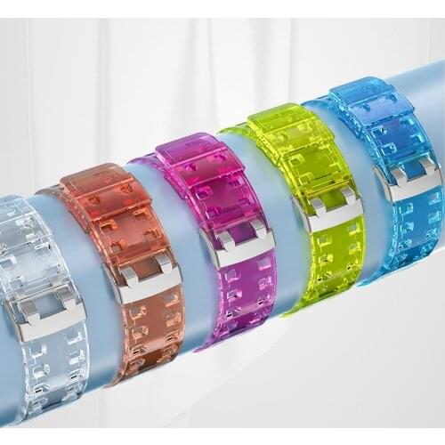 18mm 20mm 22mm silicone transparent strap Band for Samsung galaxy watch 3 41 45mm replacement for Huawei GT 2e honor magic watch