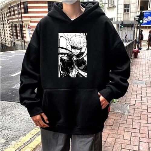 Latest Japanese Anime Hoodies Jujutsu Kaisen Gojo Satoru Manga Hoodies Streetwear Harajuku Cartoon Comics Fashion Female Hoodies