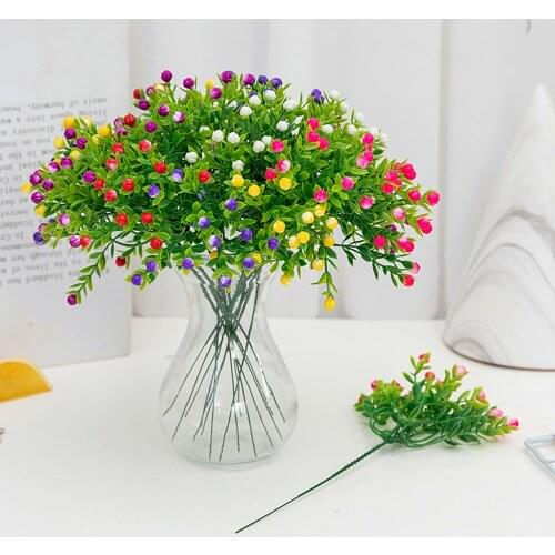 Muti-Styles Small Medium Large Green Artificial Plants Bonsai Plastic Grass Ball Pine Tree Potted Bonsai Christmas Home Decor