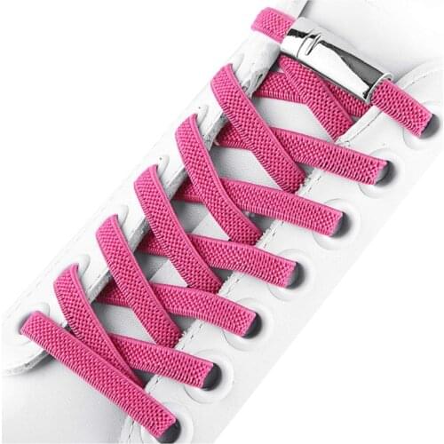1 Pair Elastic Shoe Laces Magnetic Quick No Tie Shoelaces Kids Adult Unisex Locking Shoelace Flats Sneaker Shoelace Flat