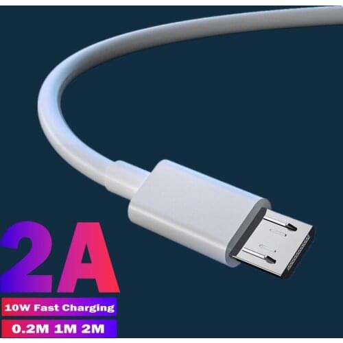 2M 1M 0.2M Micro USB Data Charging Cable For Samsung J7 Huawei Y9 Honor 8x 8S 20i 7C 7A Moto E5 Plus Android Phone Charger Cable