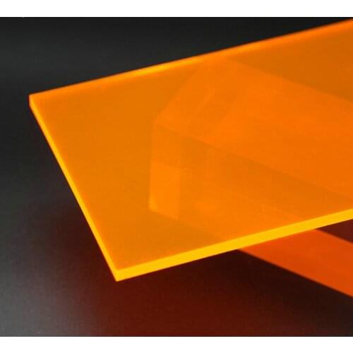 3mm Neon Fluorescence Translucence Acrylic(PMMA) Plexiglass Multipurpose Oргстекло Plate For Signs,Shelving,Storage Box