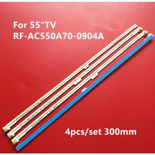 4pcs/kit LED Backlight Strip For chang hong 55inch TV 55Q2EU light bar RF-AC550A70-0904A / B / C / D-01A1 JUC7.308.00145604