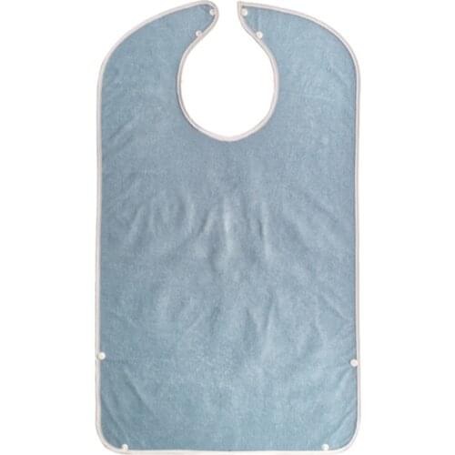 78x45cm Waterproof Adult Meal Eating Drinking Bib Senior Citizen Aid Aprons Elderly Aged Mealtime Cloth Protector