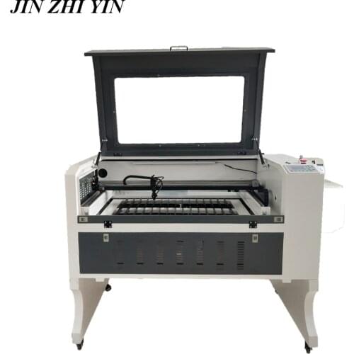 9060 Laser engraving cutting machine 80w 100w wood acrylic co2 laser engraver cutter ruida 6442s front to rear design