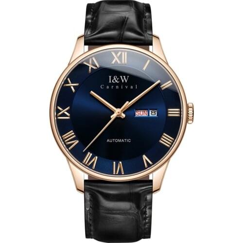 Luxury Business Watch For Men Luxury Brand CARNIVAL MIYOTA Movement Automatic Watch Calendar Sapphire Waterproof Mens Watches