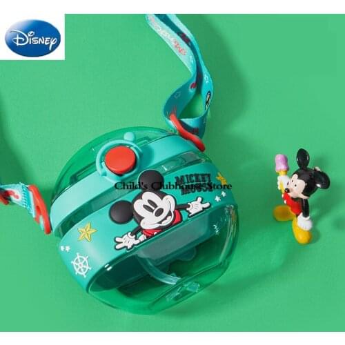 Disney Donut Cup Cute Childrens Water Bottle Plastic Primary School Kindergarten Portable Straw Cup