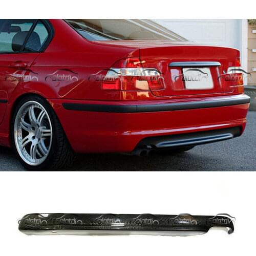 For BMW E46 M Tech Sedan 1999-2004 Carbon Fiber Rear Bumper Diffuser Lower Lip