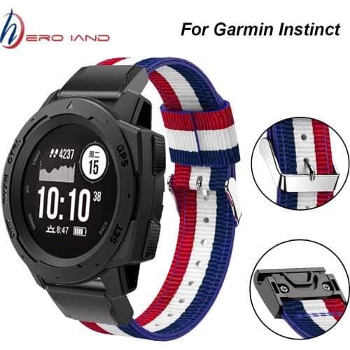 Fenix 6 Wristband 22mm Quick Fit Woven Nylon Watch Band Strap for Garmin Instinct/Fenix 5/5 Plus/Quatix 5/Forerunner 935 945