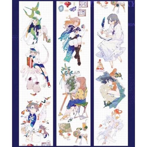 Fairy Aninimal Girl Washi Tape for Card Making Bullet Journal DIY Scrapbooking Decorative Sticker