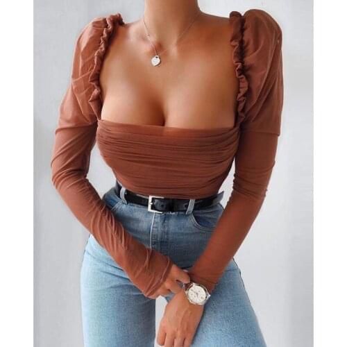 GIOIO Women's Ruffle Shirts
