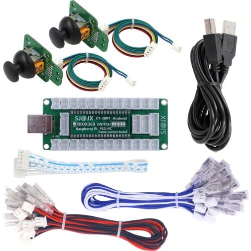 SJ@JX Game Controller Encoder 3D Analog Sensor Fly Joy Arcade Joystick Button Gamepad for Xbox 360 Nintendo Switch Raspberry Pi