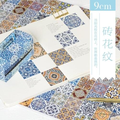 9cm*5m Vintage Floral Pattern washi tape DIY decoration scrapbooking masking tape adhesive tape kawaii stationery