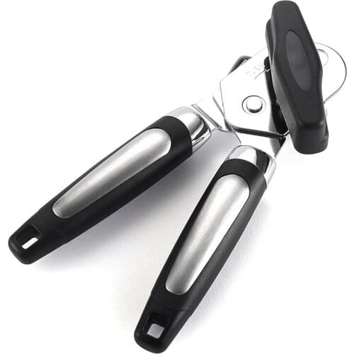 Can Opener, Kitchen Durable Stainless Steel Heavy-Duty Can Opener Manual Smooth Edge Food Safe Cutting Hand-Friendly