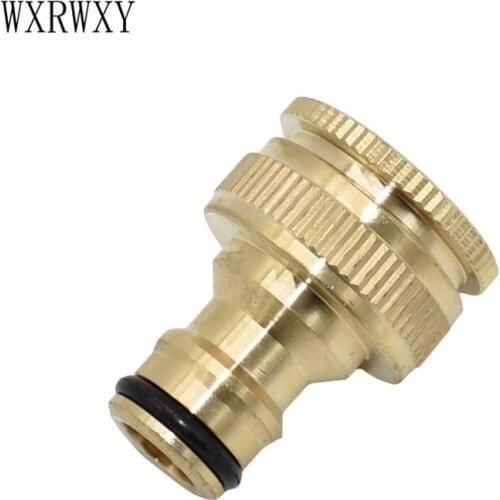 Brass connector 3/4 Female garden hose brass fittings Female 1/2 the faucet Water gun adapter copper connector garden 1pcs