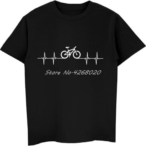 Summer Fashion Hot Sale Men T Shirt Cyclist Biker Biking Cycle Heart Enthusiast Hobby Mens Womens Cotton T-Shirt Cool Tees Tops