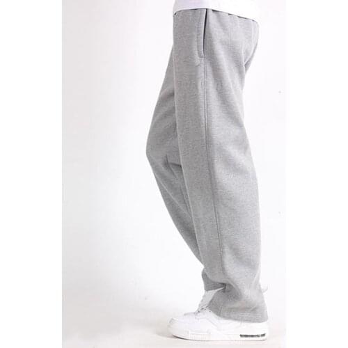 Large Big Plus Size 5XL 6XL 7XL Men Plus Size Pants 6XL Solid Baggy Loose Elastic Pants Cotton Sweatpants Casual Pants Trousers