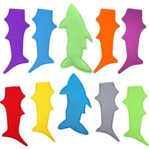 200 pcs Popsicle Set Reusable Portable Functional Shark Creative Popsicle Ice Bag Ice Sleeves Freezer Holders for Ice Popsicle