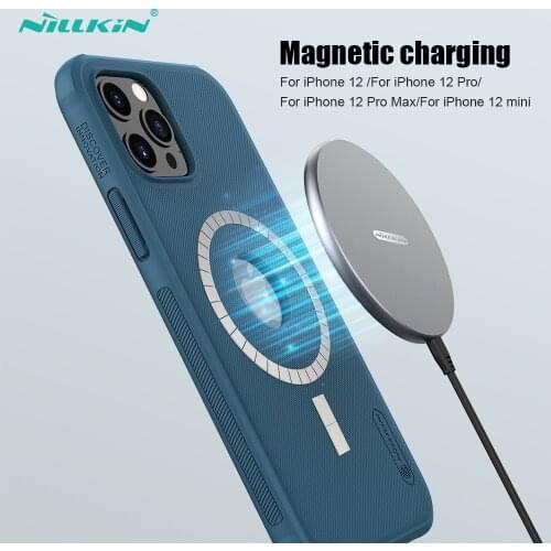 NILLKIN For iPhone 12 Pro Max Case Super Frosted Shield Pro Magnetic Case For iPhone 12 Pro Back Cover Original For iPhone 12