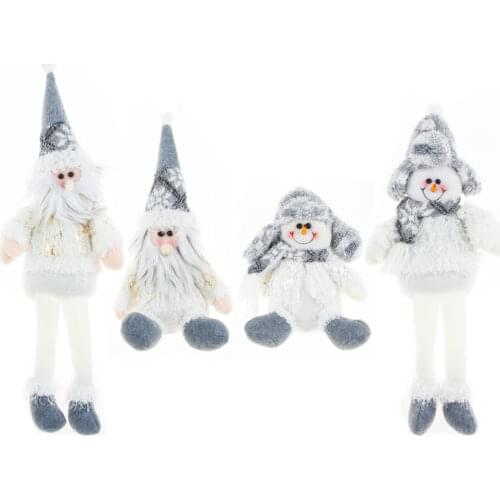 New Four Style Santa Claus Doll Christmas Decoration Christmas Gift Ornament Display Prop Santa Claus Festival Celebration Gift